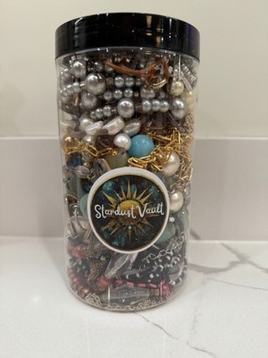 2.3 LB Jewelry Mystery Jar - Some wear, some repair, necklaces & more!
