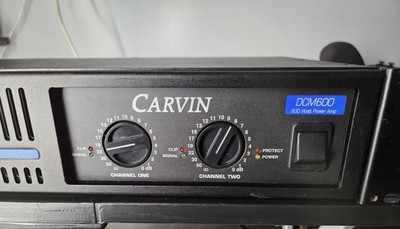 Carvin DCM600 600W Power Amplifier Rackmount 2-Channel Made In USA Pro Audio