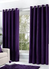 Hachette Thermal Blackout Curtains Eyelet Ring Top Including Pair of Tiebacks