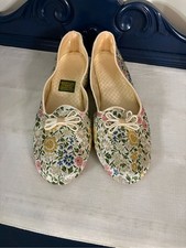 Vintage Daniel Green Floral Brocade Slippers SIZE 11N NWOT