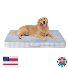 MIHIKK Orthopedic Dog Bed Large Washable Waterproof Pet Egg Crate Foam 35x22"