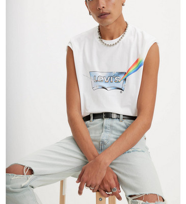 Levi's Unisex T-Shirt Logo Print Kurzarm Baumwolle L 246710039