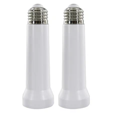 Light Socket Extender, E26/E27 Light Bulb Socket Extender Standard Medium Base, 