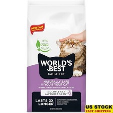 Natural Cat Litter Quick Clumping Odor Control 99 Dust Free Lightweight Corn New