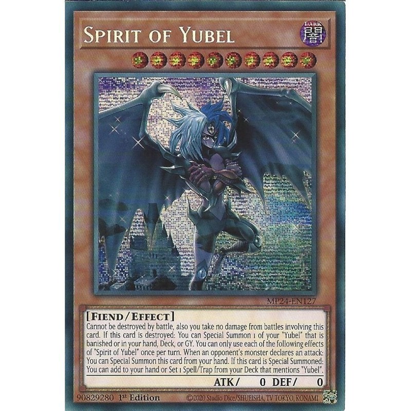 MP24-EN127 Spirit of Yubel : Prismatic Secret Rare Card : 1st Edition : YuGiOh