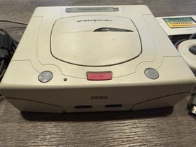 Sega Saturn Console White Japanese With Satiator ODE, Controller, Multitap RGB S