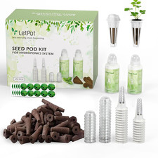 172 Pcs Seed Pod Kits, Hydroponics Growing Sponges, Grow Anything Kit Pod for Hy 0.23 per gallon