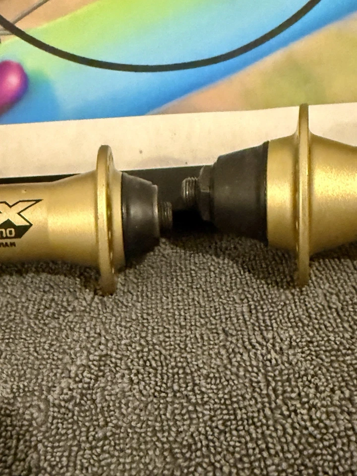 NOS!!!!!Shimano LX 金色 HB-M570 轮毂套件山地自行车 32H — 第 4/4 张图片