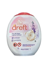 Dreft Laundry Detergent XL Pacs, Light Scent, Lavender, 45 Count