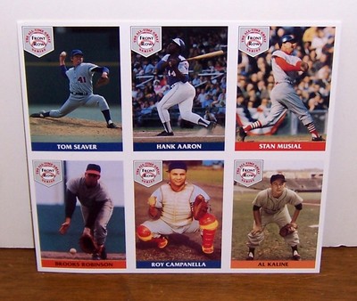 1992 FRONT ROW ALL-TIME GREATS UNCUT SHEET Buy One Get One Free