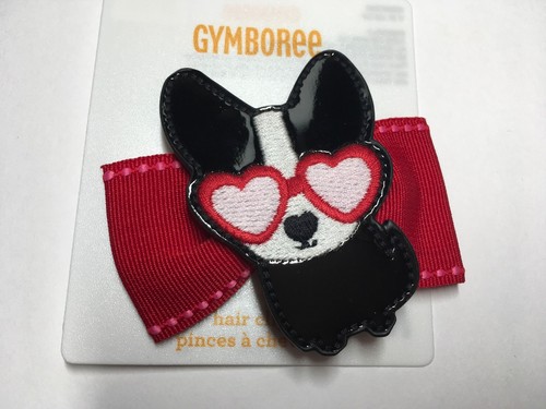 Gymboree Accogliente San Valentino Barrette Clip a scatto Nuova con etichette Animale Cane Amore Occhiali Cuore Fiocco - Foto 2 di 5