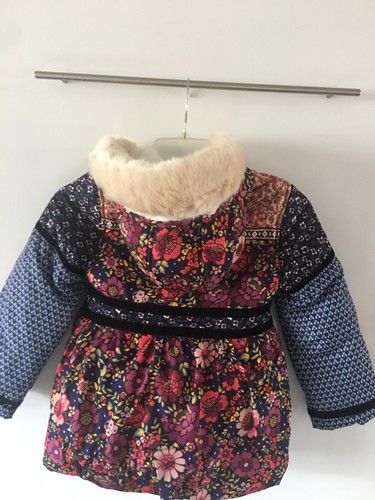 Desigual Trendy Cosy Jacket With Hood Kids 7-8 Authentic - Picture 2 of 8