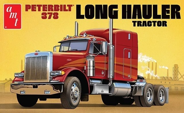 AMT 1169  1:24th scale Peterbilt 378 Long Hauler Semi Tractor