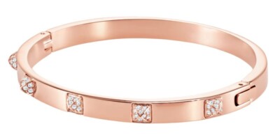 SWAROVSKI/正規品・関税・配送込/ Tactic バングル NWB Swarovski Tactic bangle White, Rose gold-tone finish
