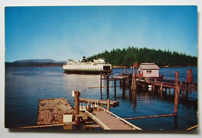 Postcard Motor Ferry Klickitat San Juan Islands Friday Harbor Washington 