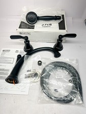 Delta Faucet T4732-BL Woodhurst Roman Tub Handshower Trim Matte Black