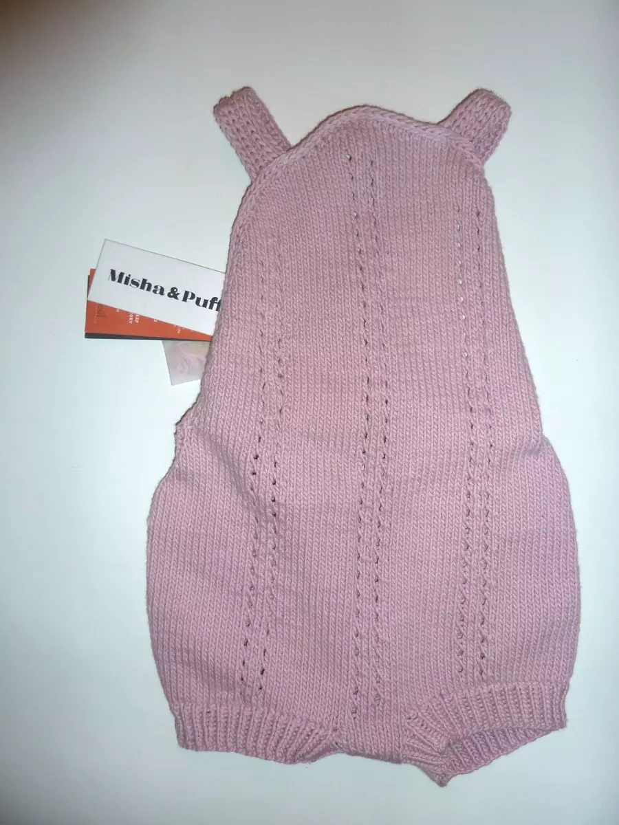 NEW NWT Baby Girl MISHA and PUFF Knit One-Piece Romper Sea Urchin Sunsuit Sz 3/4
