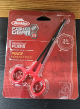 Berkley Fishin' Gear 6" Hemostat Pliers Stainless Steel Self Locking Hook Remove