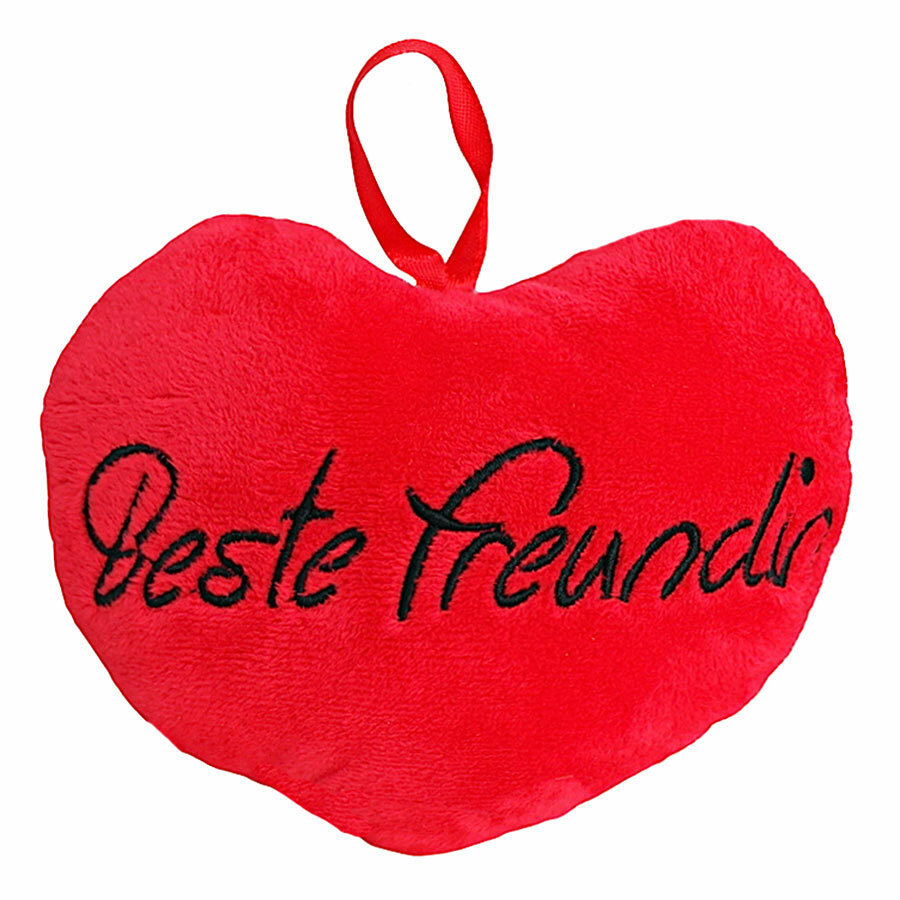 LED Herzkissen Plüsch 36cm - Leuchtendes Kuschelkissen Valentinstag Deko