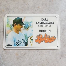 Carl Yastrzemski 1981 Perma-Graphics Topps Credit Card Boston Red Sox 