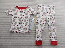 Star Wars Toddler Pajama Set 3T White Baby Yoda Grogu Short Sleeve Snug Cotton