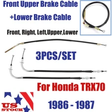 For Honda TRX70 1986-87 Front Upper Brake Cable&Lower Brake Cable 45440-HB2-000