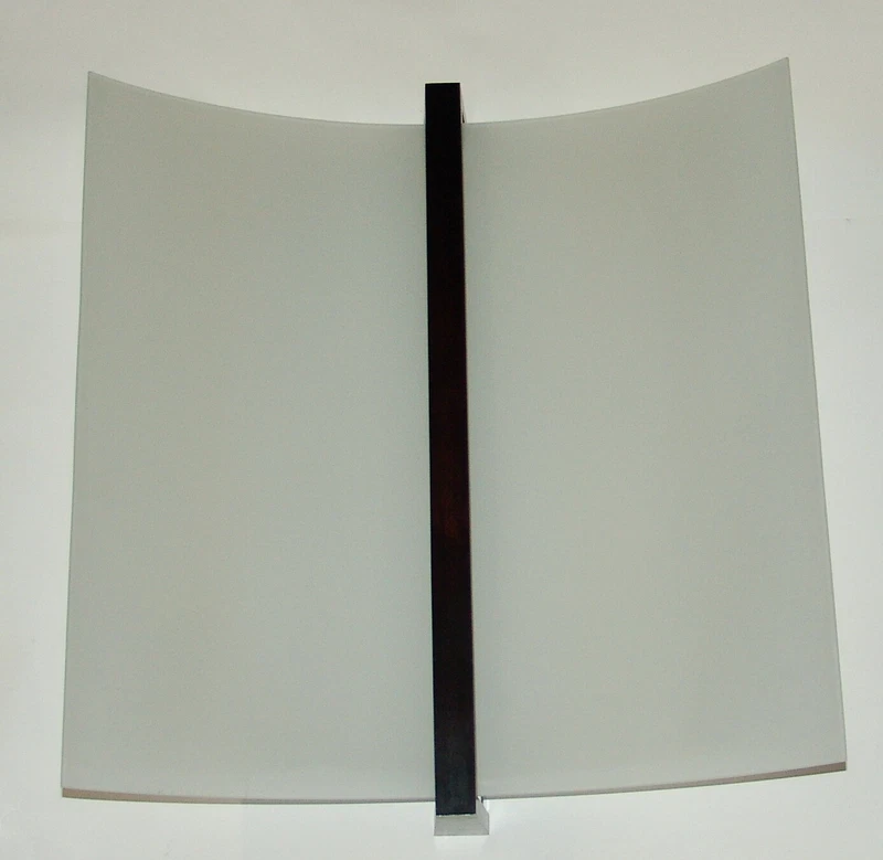 Plafoniera Linea Light Wood Wengè 90155 - 56 x 61cm Vetro Legno, fotografia 3 di 7