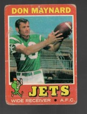 1971 Topps Don Maynard New York Jets #19 Poor (crease)