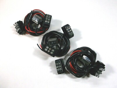 3 Sets of Super Bright 12 v Green LED Landscape Step Lights w/Harness