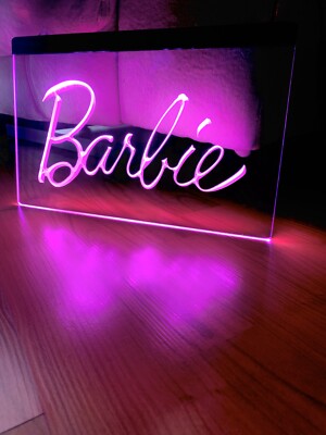 BARBIE LED NEON LIGHT SIGN 8x12 | eBay