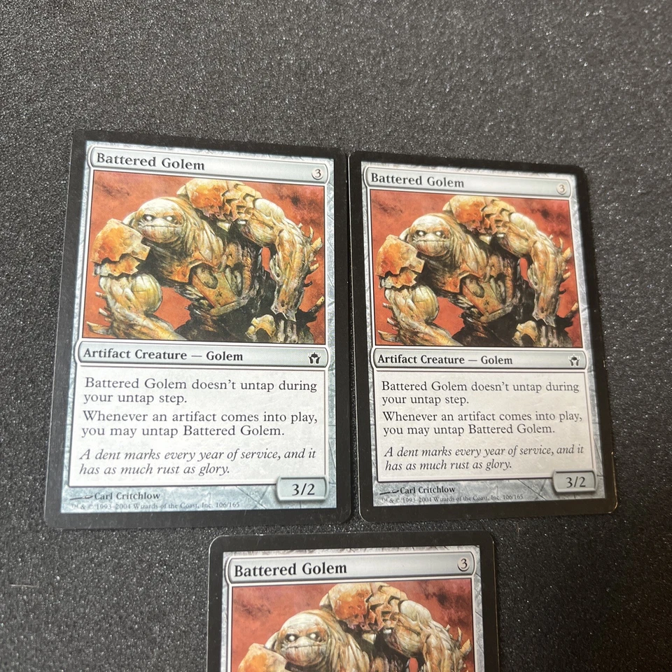 Battered Golem Magic The Gathering Mtg Artifact Fifth Dawn Card 3 - Image 2 of 4
