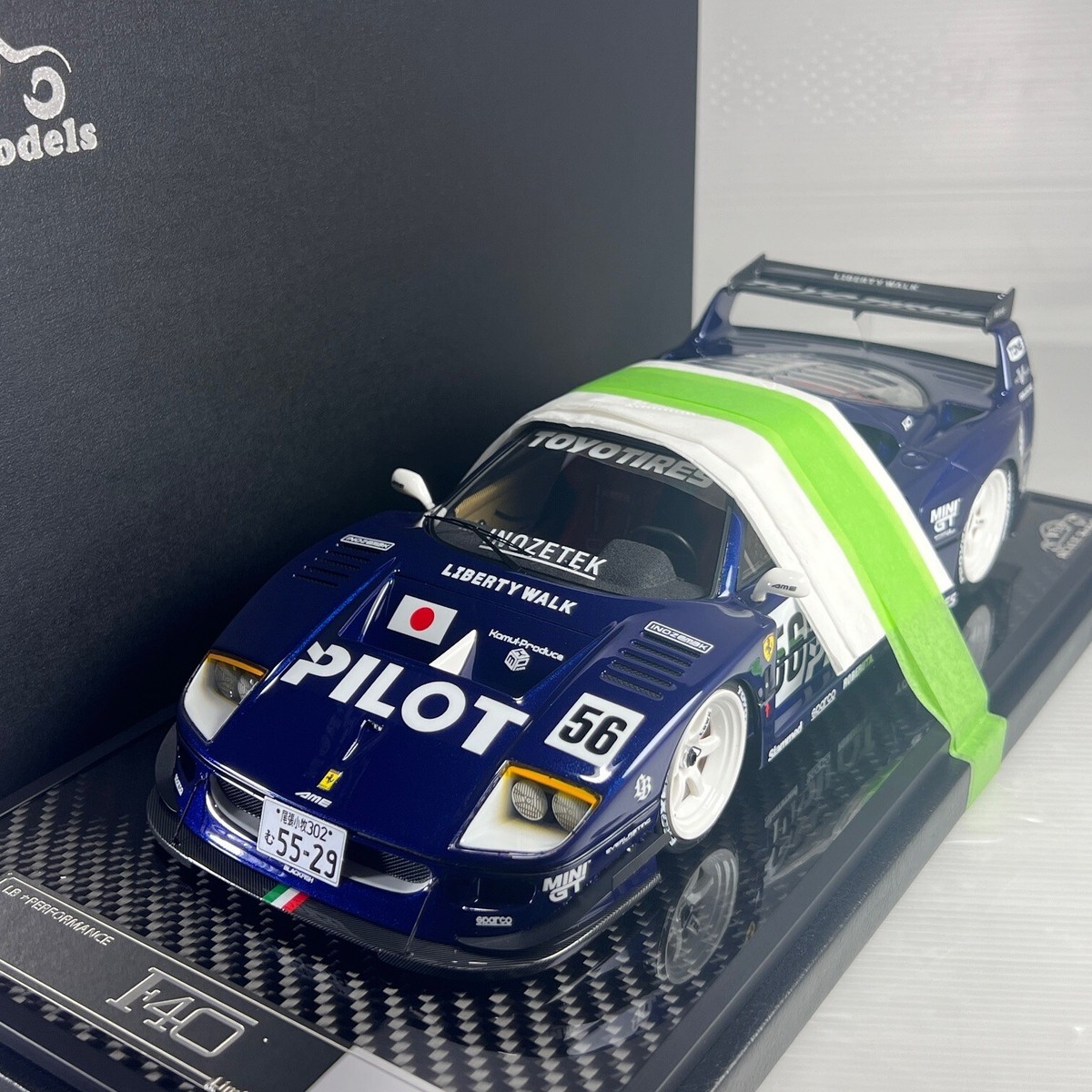 1/18 VIP LB Works F40 wide body Blue LImited 99 pcs with display
