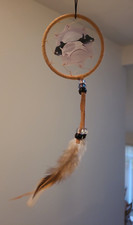 Small dream catcher home or car mirror size  Car rear view hanger A1 