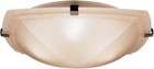 Kichler 8085TZ 3LT Flush Mount, Tannery Bronze Finish with Etched Sunset Glass