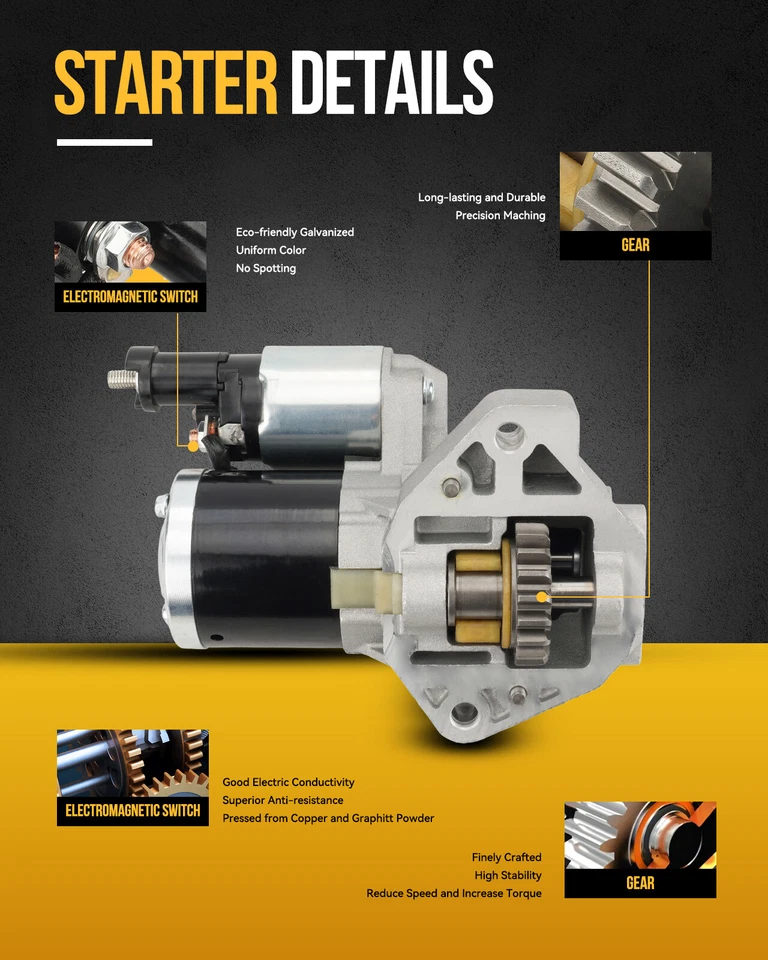 6470 Starter for 5.7L Chevrolet Caprice 1996 & Buick Roadmaster 1995 1996 - Image 3 of 4