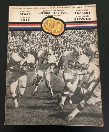 1969 Helping Hand Fund NFL Double Header Bears vs. Bills & Packers vs. Browns