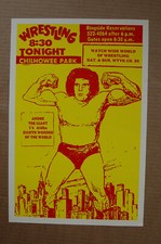 Andre The Giant Wrestling Poster 1974 Tennessee Chilhowee Park