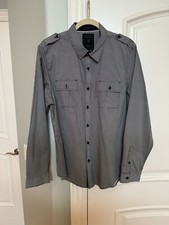 Guess Brand Mens Long Sleeve Slim Fit Dress Shirt Size Large