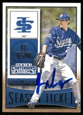 2015 Indiana State Sycamores JEFF DEGANO Signed Card autograph auto YANKEES
