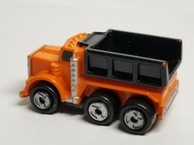 Vintage 1988 Galoob Micro Machines Orange/Black Construction DUMP TRUCK Super 10