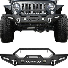 Oedro Front Bumper For 2007-2018 Jeep Wrangler Jk Jku W Led Lights D-rings Oedro Front Bumper For 2007-2018 Jeep Wrangler Jk Jku W Led Lights D-rings