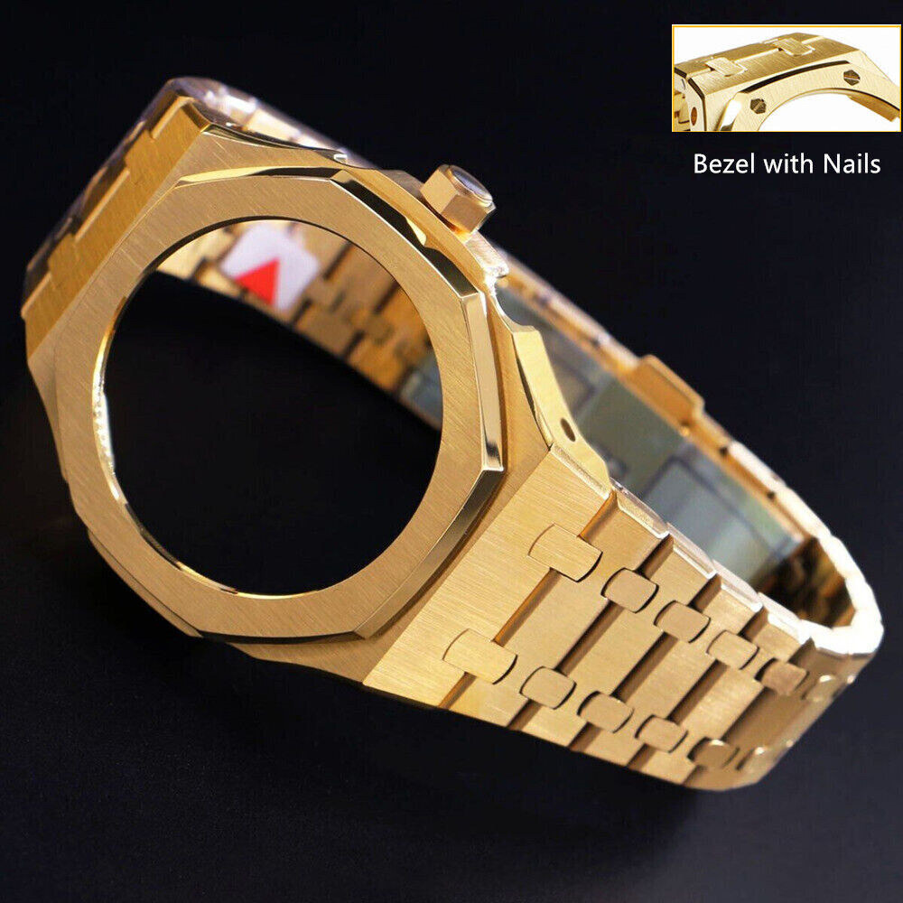 Stainless Steel CasiOak 5th AP Mod Kit Bezel Case Band Strap For G