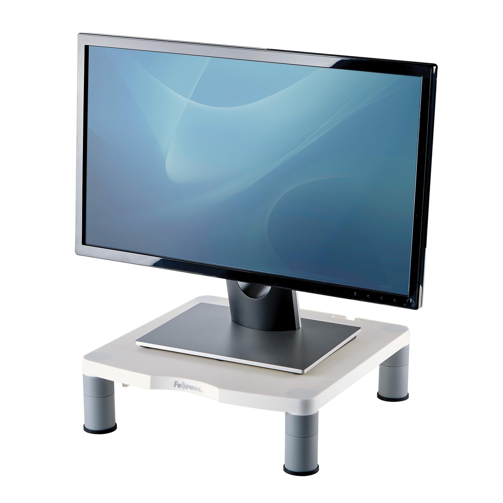 Supporto Monitor Fellowes Grigio Bianco | Rialzo Scrivania Ergonomico - 1