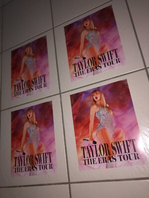 TAYLOR SWIFT ERAS TOUR  2023 LIMITED EDITION AUST TEASER CINEMA 4 X MINI POSTERS