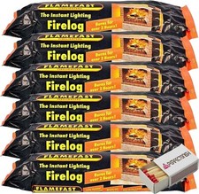 Flamefast Eco Friendly Instant  Lighting Smokeless Firelogs In Multiple Packs