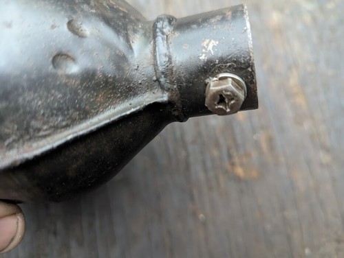 1974 SUZUKI TM400 ORIGINAL OEM EXHAUST MUFFLER SILENCER VERY NICE - Picture 8 of 8
