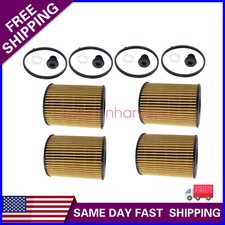 4pcs Engine Oil Filter with Seals Pack For 2020-2022 Hyundai Tucson 2.5L