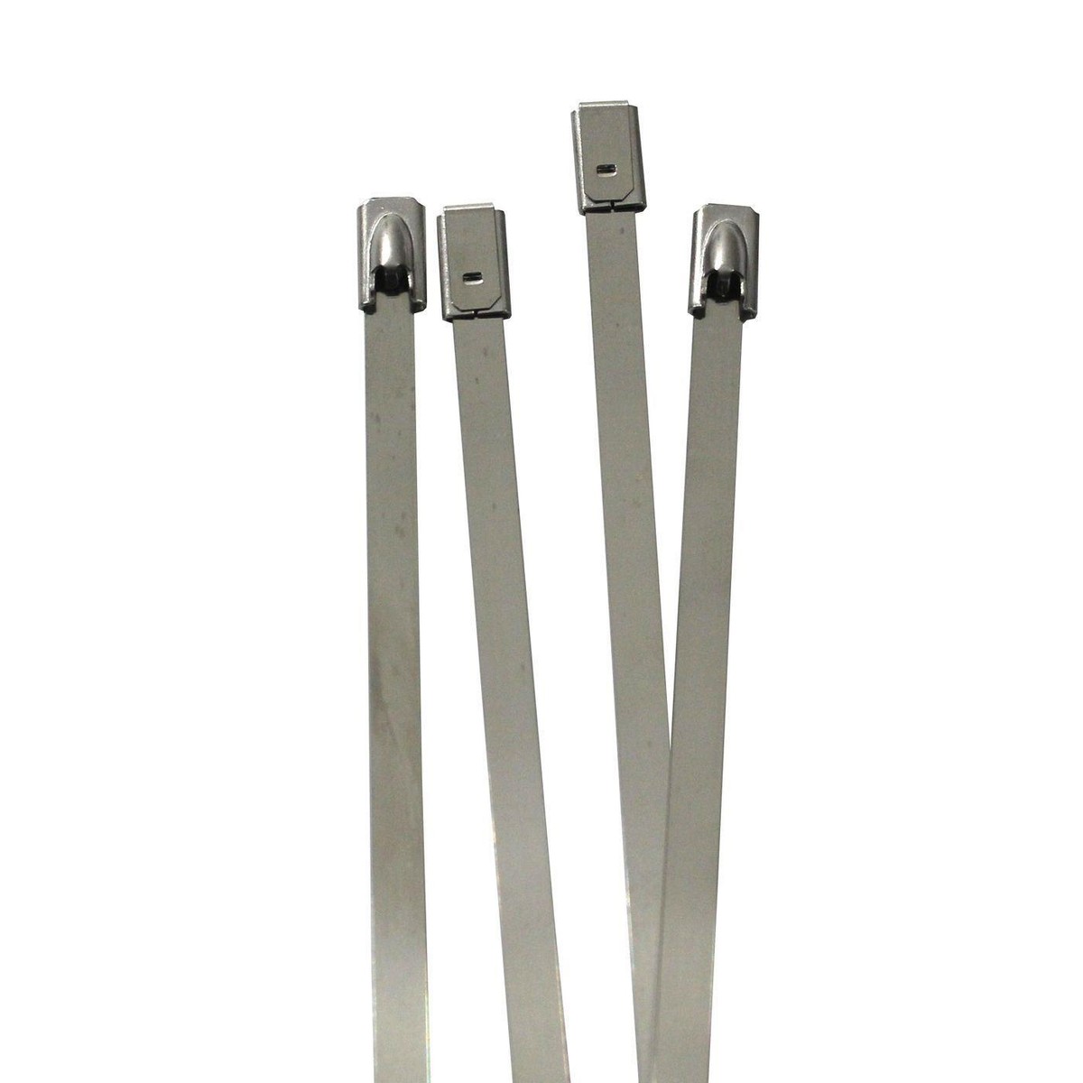 Lot De 10 Attaches De Câble En Acier Inoxydable 125mm - Résistance 45kg, Jusqu'à 500°C