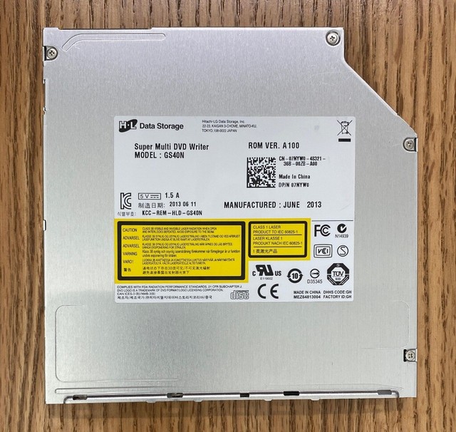 LG Storage GS40N Slim Internal Slot DVD Super Multi Writer 8X SATA with SF 9.... for sale online