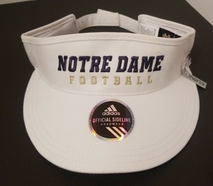 notre dame visor cap